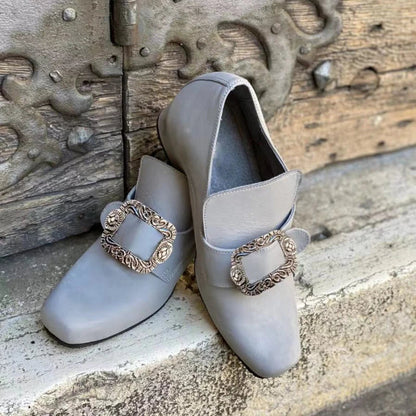 New Men's Shoes Victoria Retro Women High Heels Medieval Renaissance