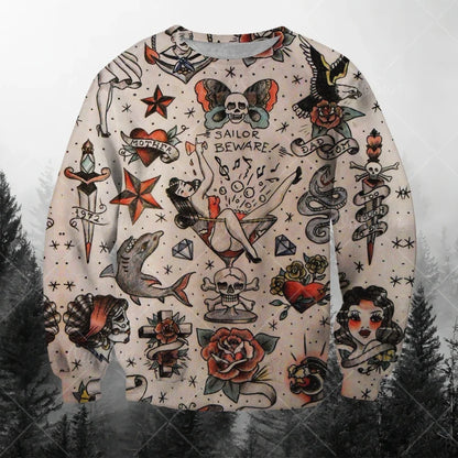 Men's Sweatshirts 3d Characters And Animal Graphic Long Sleeve Printed T-Shirts Loose O-Neck Hoodies Oversized Men Clothing Tops