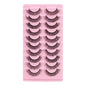 10Pairs 3D Mink Lashes Russian Strip Lash Dramatic False Eyelashes Faux Cils Makeup Fake Eyelash Extension Maquiagem