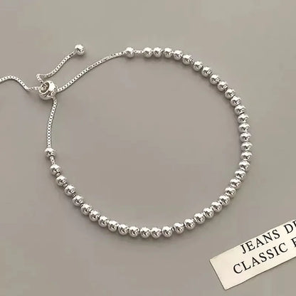 925 Silver Plated Cubic Zirconia Four Leaf Clover Bracelet for Women