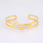 Personalized Name Bracelet for Women Men Custom Jewelry Stainless Steel Customized Bangle Gold Color Arabic Name Birthday Gifts
