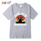 Summer Casual Men's High Quality T-shirt 100% Cotton Cool Funny Cat Printed T-shirt Casual O-neck Loose for Men T Shirt Tees Top