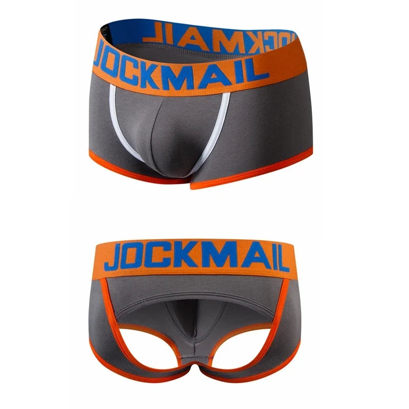 Sexy Men Underwear Boxer Briefs  Men Thong G-strings Tanga Short Underpants Gay Male Underwear Open Backless Crotch Jockstraps