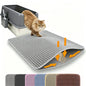 Cat Litter Mat Double Layer Pet Non Slip Big Pet Litter Box Filter MatWear Resistant Waterproof Anti-slip Cat Litter Mat