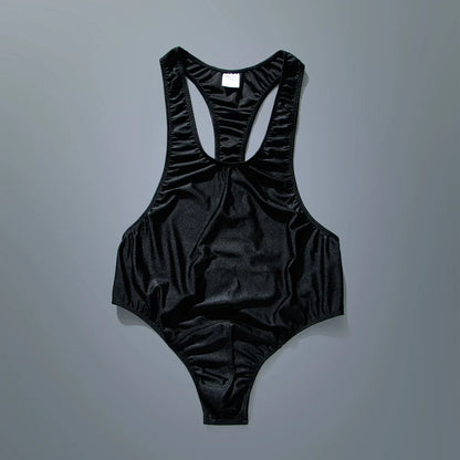 Men Sexy Leotard Underwear Bodysuit Strap Thong Elastic Bondage Jockstrap Harness Halter Neck One-Piece Costume  gay underwear