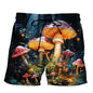 3d Printing Plants Mushroom Beach Shorts For Men Casual Summer Surfing Board Shorts Cool Street Loose Short Pants Clothes