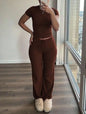 Casual Women's Matching Sets Vestido Deportivo Fitness Two Piece