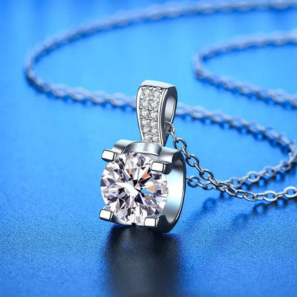 New 925 Sterling Silver Necklace Pendant 5A Zircon For Women Classics Fashion Wedding Engagement Jewelry Party Gift Necklaces