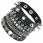 4pcs/set Gothic Punk Rock Square Rivet Bracelet Daily and Party Gothic