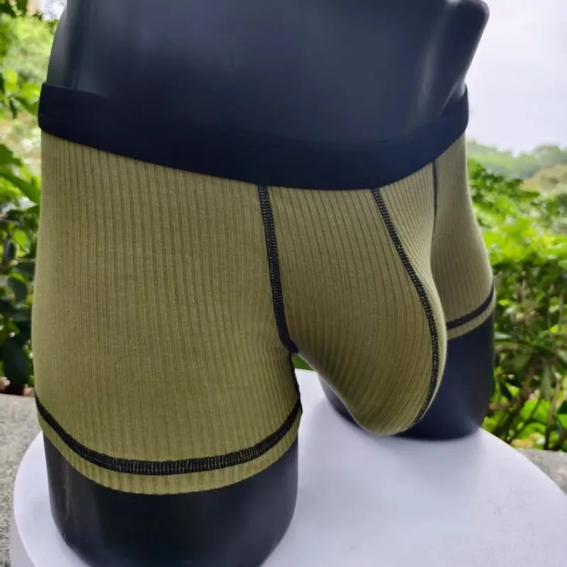 Mens High Elasticity Stretch Boxer Shorts Large Pockets Loose Fit Quick Dry Soft Breathable Summer Fashionable Casual Underwear