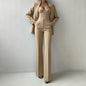 Solid Suit Jacket Corset Pants 3 Piece Set Women Corset Lapel Coat Straight Pants Lady Set 2026 Summer Autumn Commute Outfit New