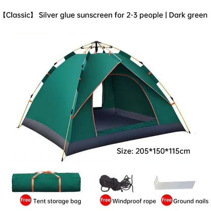 QuickSet Oasis: Auto Tent for 2-4, Rain & Sun Ready!