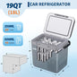 Car Refrigerator, 13QT(12L)/19QT(18L) Car Fridge Portable Freezer Compressor Electric Cooler, Portable Refrigerator, Rapid Freezing, -4°f to 68°f, 12/24V Can, Built-in Light