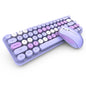 MOFii Idol Wireless Keyboard Mouse Combo, Macaron Gradient, Quiet Compact Portable Set for Laptop/Desktop Office