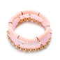 3pcs Boho Bohemian Pink Butterfly Pendant Charm Beads Bracelets Set For Women Stone Wristband Bracelet Bangles Pulseras Feminina