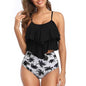 RuffleWave: Chic High Waist Bikini & Tankini Set