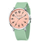 Women's Arabic Numeral Silicone Quartz Watch