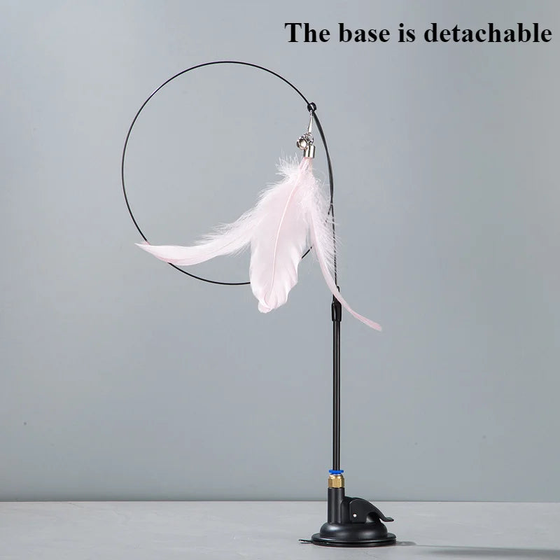 Funny Simulation Bird Cat Toy Feather with Bell Cat Stick Interactive Toy for Kitten Playing Teaser Wand Toy Pet Cats Supplies