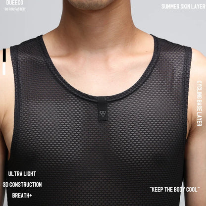 DUEECO Cycling Base Layer Cycling Jersey Cycling Vest MTB Bike Bicycle Vest Mesh Underwear Riding Vest