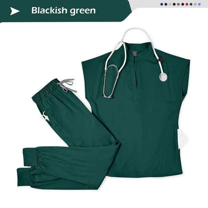 Spandex Stretch Medical Scrub Set Uniform