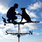 Metal Weathervane,Witch Iron Weather Vane,Sea Rover Wind Direction Indicator,Garden Decoration,Outdoor Roof Decoration,Gardening