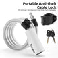 WEST BIKING Bike Foldable Lock Anti-theft Electric E-Bike Chain Padlock Motorcycle Safety Portable Locks Bicycle Accessories