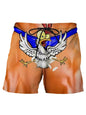 Summer New Men's Board Shorts Swimming Pants Drawstring Funny Shorts Fake Shorts Underwear Printed Micro Elastic Shorts