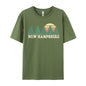 New Hampshire NH Vintage Retro 70s Cosie Men's Fashionable Custom Tees O Neck Pure Cotton Top T-Shirts Casual T-Shirts