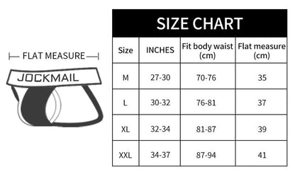 4 Piece Jockmail Erotic Edge PU Leather Jockstrap