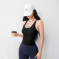 Women's U-Neck Yoga Vest with Chest Pad