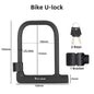 WEST BIKING Bike Foldable Lock Anti-theft Electric E-Bike Chain Padlock Motorcycle Safety Portable Locks Bicycle Accessories
