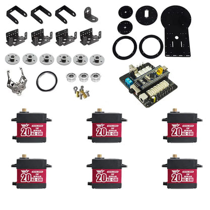 6 DOF Robotic Arm with Gripper Claw, PS2 Control, Metal Alloy, 20kg
