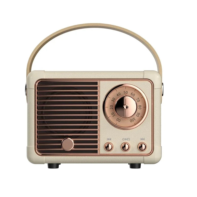 Retro Bluetooth Speaker Wireless Card Portable Subwoofer Mini Outdoor Student Small Bluetooth Speaker