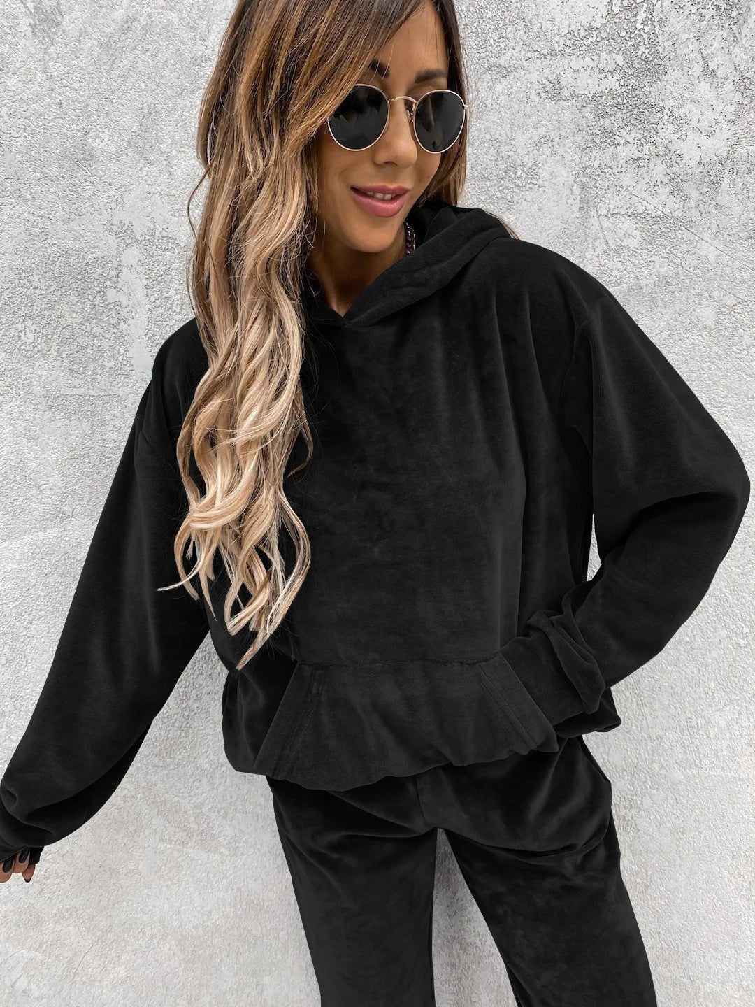 Autumn Winter Tracksuit Women Two Piece Set Oversized Hoodie