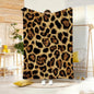 Fashion Animal Print Throw Lightweight 240g Flannel Blanket Soft Skin-friendly for Summer Cooling
