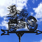 Metal Weathervane,Witch Iron Weather Vane,Sea Rover Wind Direction Indicator,Garden Decoration,Outdoor Roof Decoration,Gardening