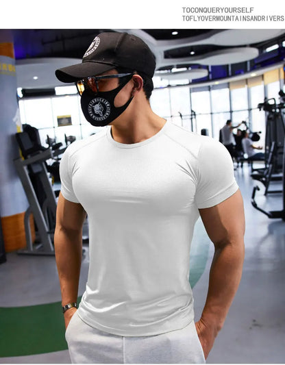 Man Plus Size Dry Fit Men's Sports T-shirts