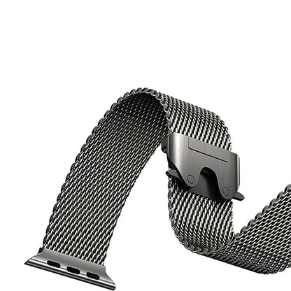 Apple Watch Milanese Mesh Loop Band with Parachute-Style Clasp