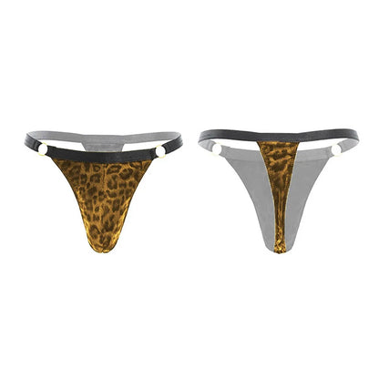Leopard Men's Chastity Briefs Bondage Stripper Sexy Thong Mens Erotic Panties lover game Male G-String Adult game Sex Toys Panty