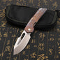 Folding Knife M390 Steel Titanium Alloy Handle Outdoor Survival Camping Portable EDC Collection Tool for Play