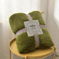 Fluffy Coral Velvet Blanket Flannel Plush Comfortable Thickened and Warm Soft Sofa Throw Blanket for Air-Conditioned Room Luxury