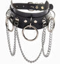 Pink Harajuku Gothic Spike Rivet Star Necklaces Collares Hip Hop Rock Black Bowknot PU Lace Leather Sexy Y2K Girl Choker Jewelry