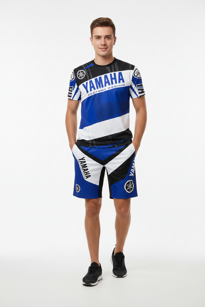 YAMAHA Summer Performance Motorcycle Riding T-Shirt Set