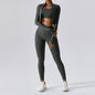 Women's 3-Piece Activewear Set – Sports Bra, Leggings & Long-Sleeve Top