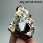 Natural Dark Brown Andradite Garnet Cluster Raw Crystal Mineral Specimen Calcite Matrix Healing Stone Home Decoration