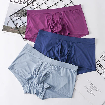 Organic Men Underwear Boxer Shorts Antibacterial Seamless Underpants Male Panties Gift For Men Boxershorts New