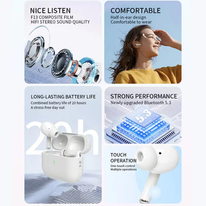 UEESFIT A5 TWS Wireless Bluetooth Earphones Headphones In Ear Earbuds Sports Gaming Headset Noise Cancelling Ear Buds with Mic
