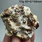 Natural Dark Brown Andradite Garnet Cluster Raw Crystal Mineral Specimen Calcite Matrix Healing Stone Home Decoration