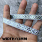 5 Yards 1~3CM Geometric Flower Designs Are Selling Well Embroidered Jacquard Ribbon Decorative Clothing Dog Chain Curtains