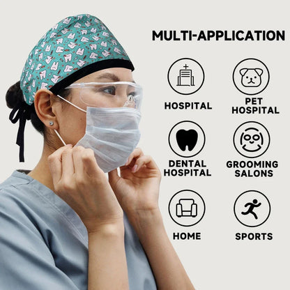 Cartoon Print Medical Scrub Cap
